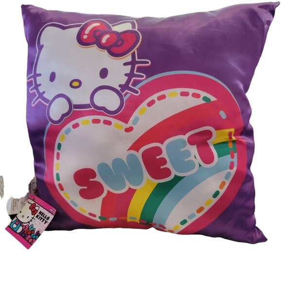 Sanrio Hello Kitty Sweet Purple Cute Decorative Throw Pillow - Picture 1 of 6